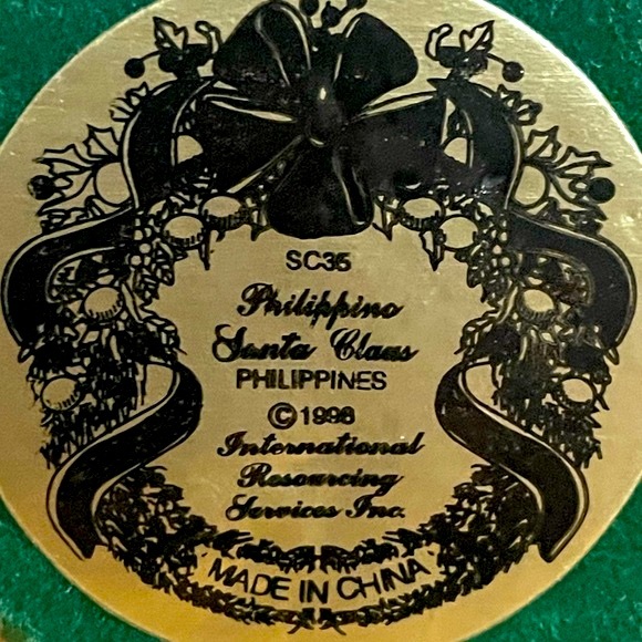 INTERNATIONAL RESOURCING SERVICES🎅🏻1996 Philipino Santa Claus - Picture 3 of 3